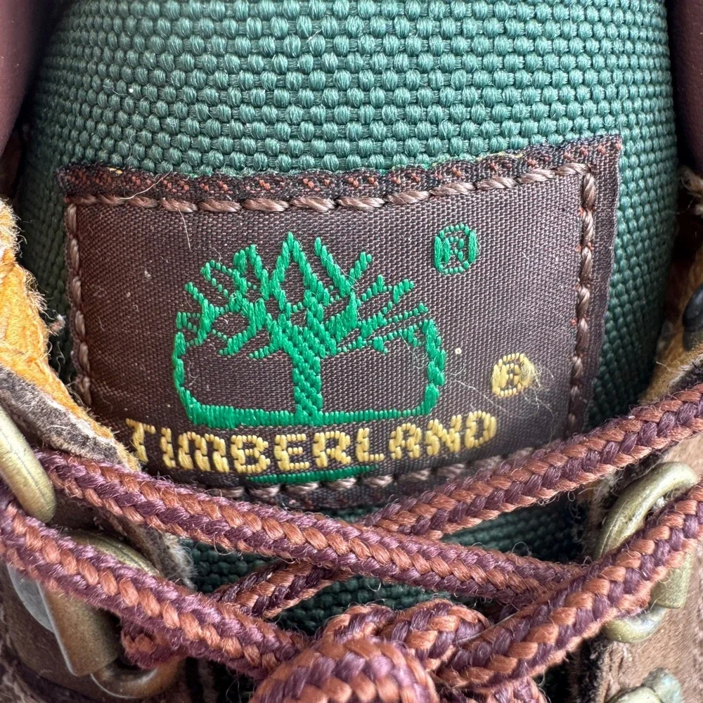 Timberland Field Boot Junior Big Kids Size 5.5 Brown Green Beef Broccoli 16937